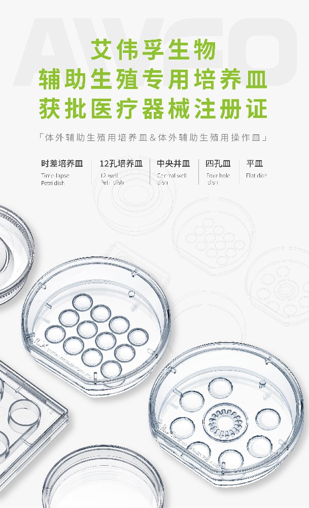 喜報 | 艾偉孚生物輔助生殖專用培養(yǎng)皿已獲批醫(yī)療器械注冊證！